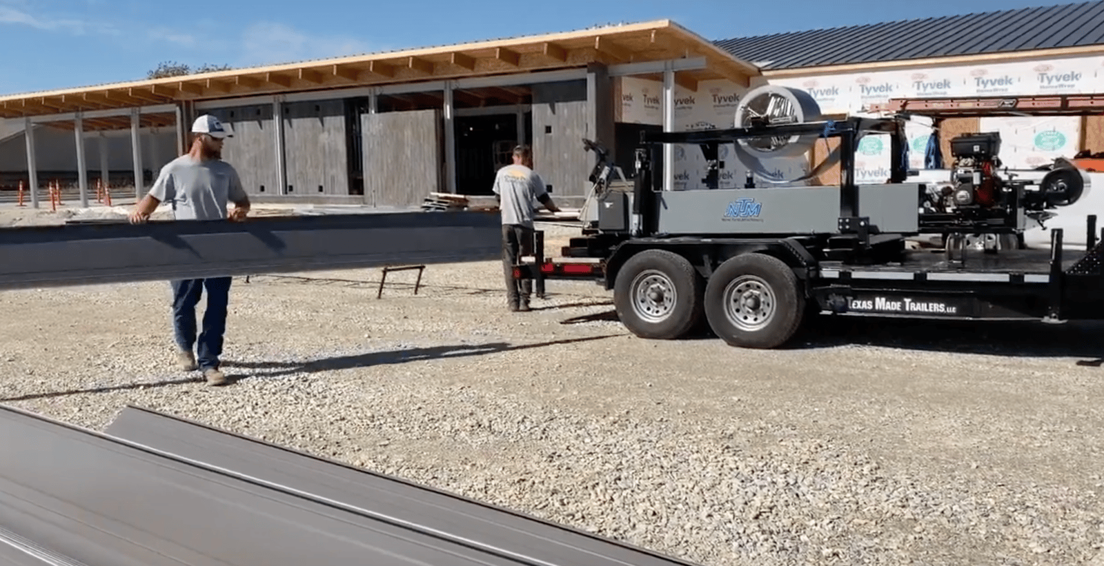 Standing Seam Metal Roof Installed Friendship Bank Indiana